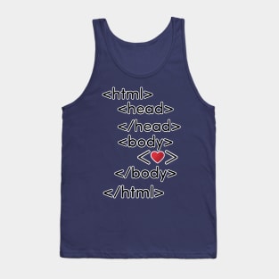 programmer's heart Awesome Design Tank Top